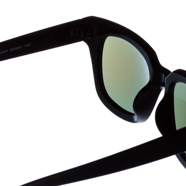 Γυναικεία γυαλιά ηλίου μαύρα με μωβ, 4 - Kalapod.gr